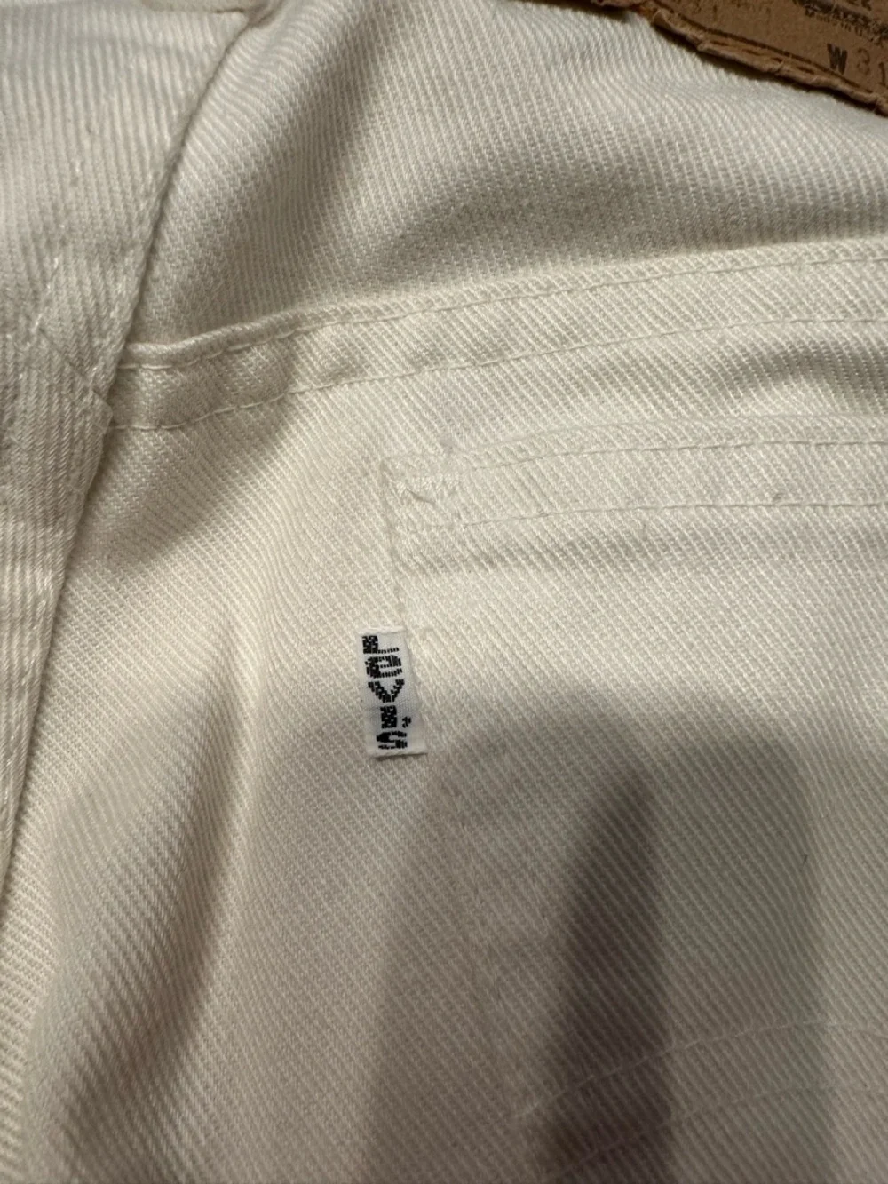 Levi's White Slim Straight Jeans